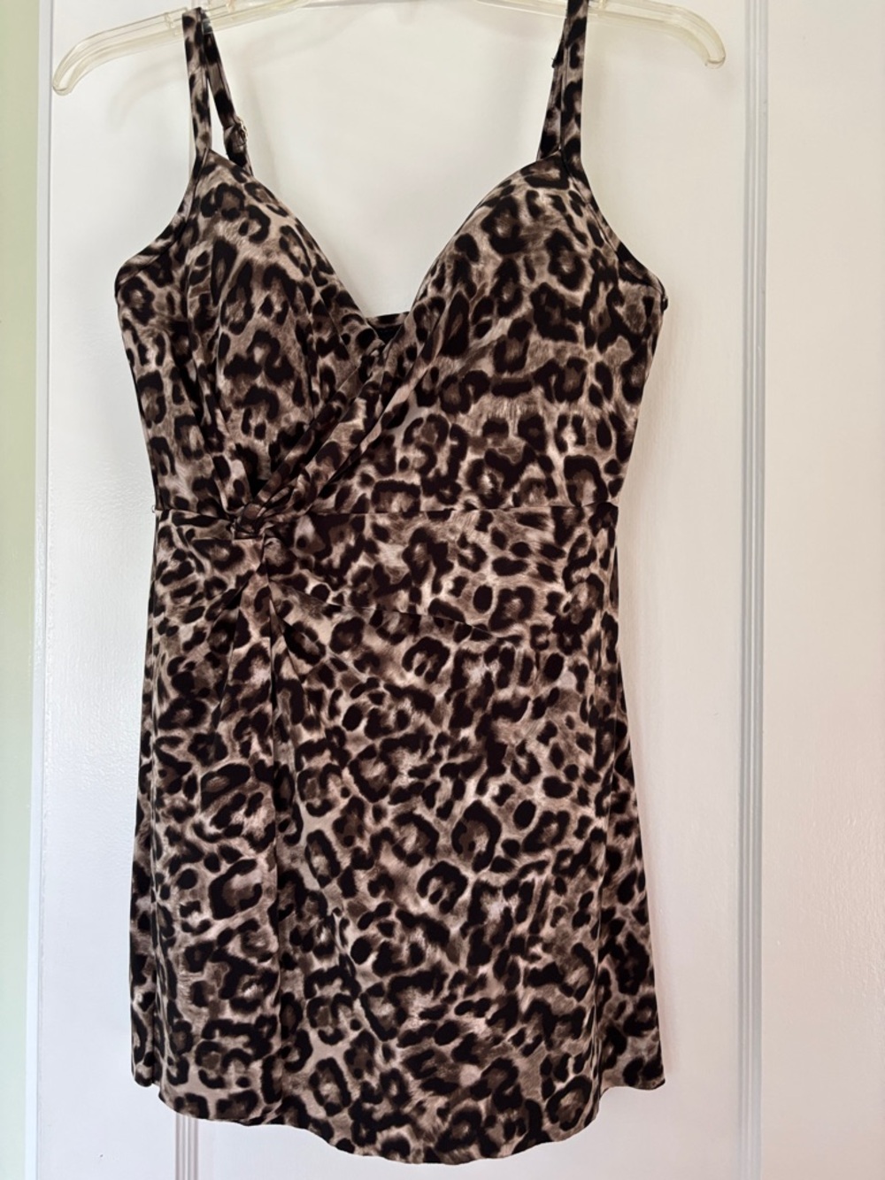 Miraclesuit Leopard-Print Brown and Black bathing suit/dress